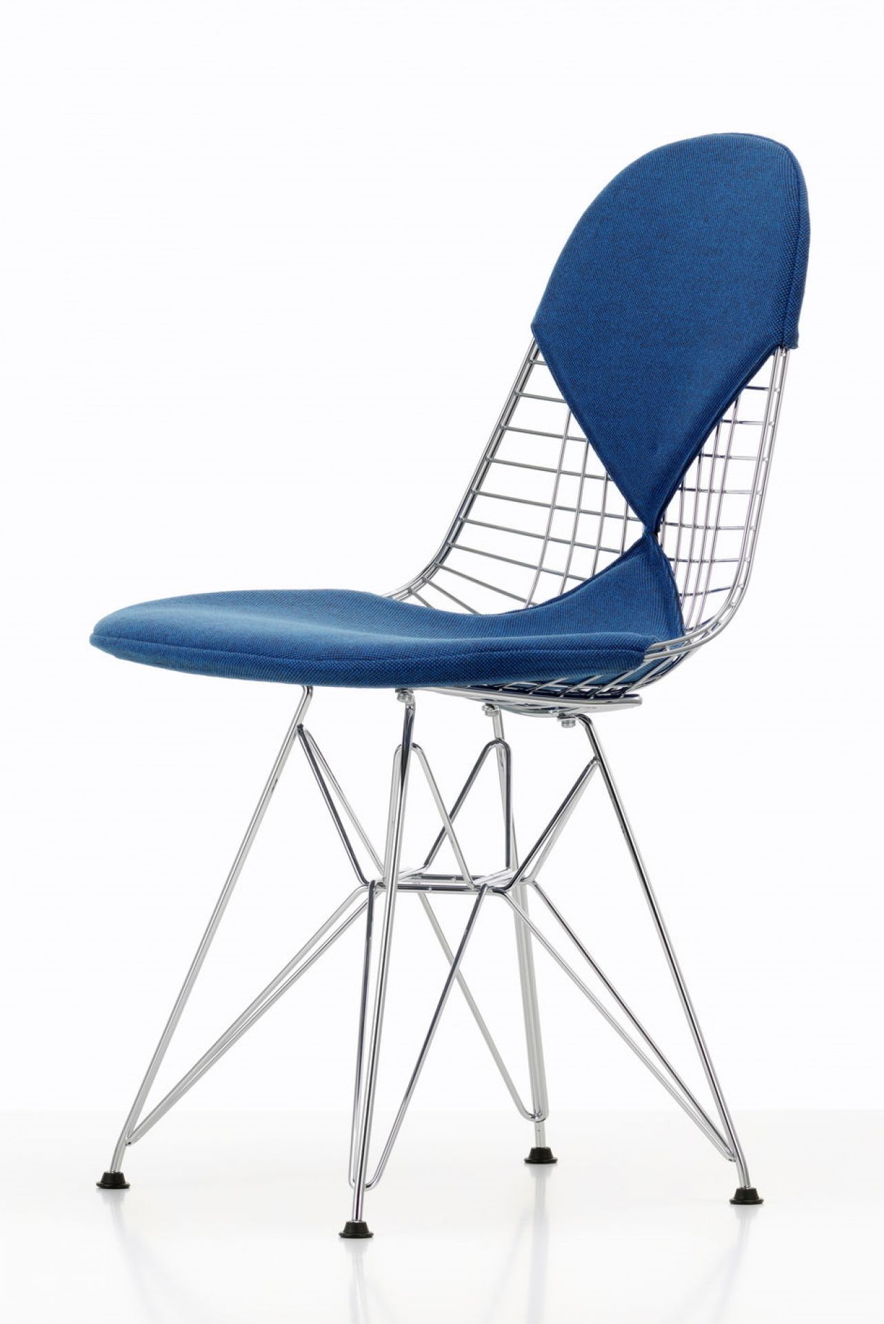 DKR-2 Wire Chair Stuhl mit Sitz und Rückenpolster Vitra